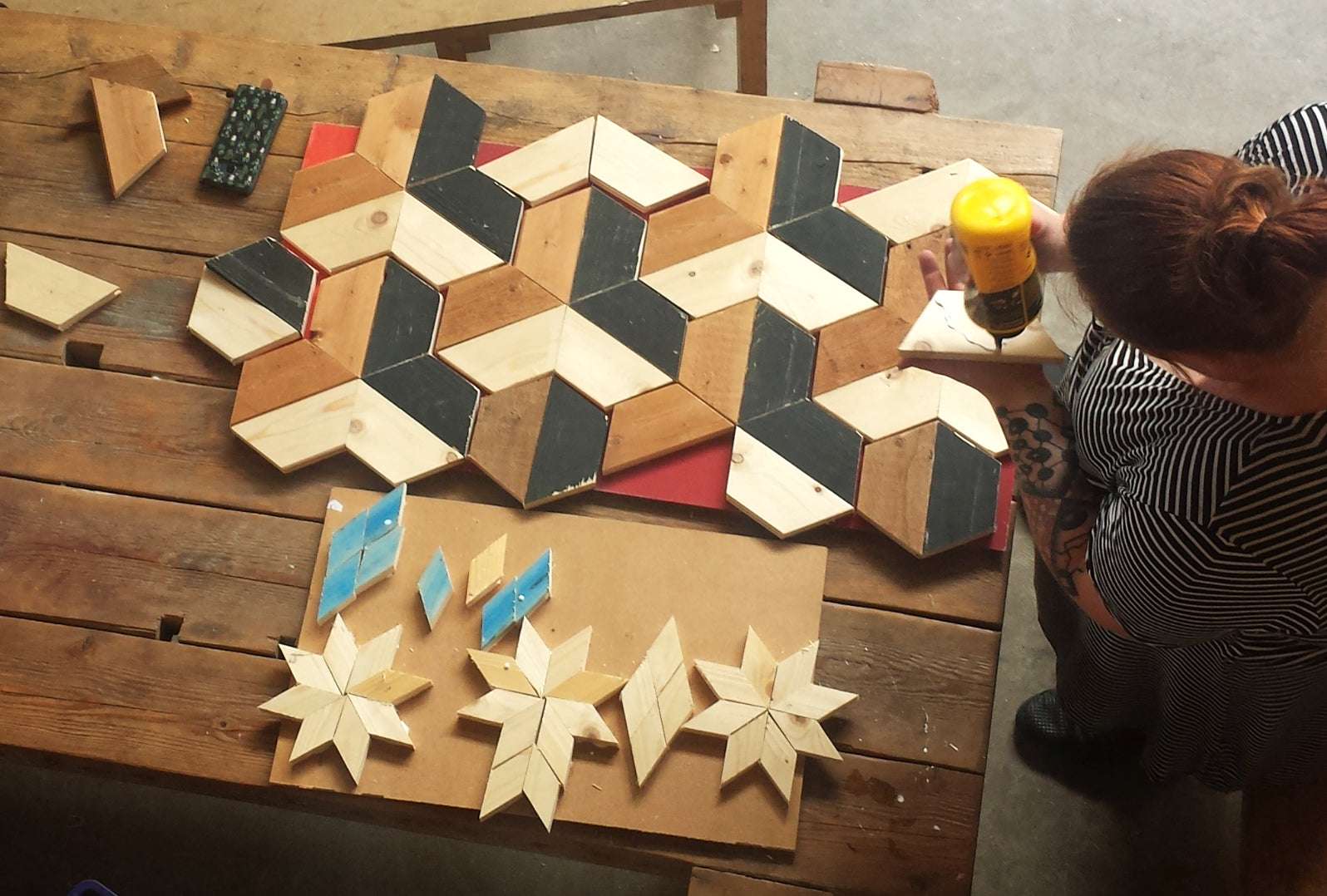 Team Building: Geometric Wall Art - Image 1