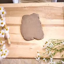 Floral Stamping in Clay